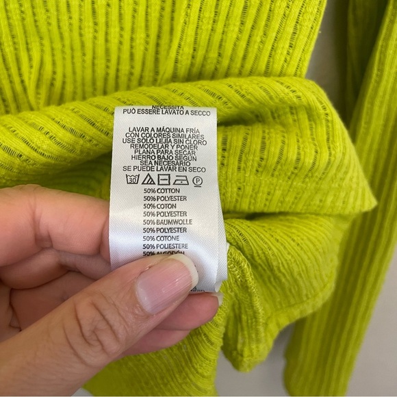 Anthropologie Pilcro Sheer Layering Long Sleeve Top Size Large - Picture 8 of 10